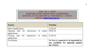 Haryana Police Constable 2024 Notification